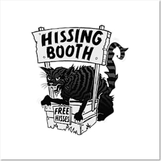 Funny Cat Hissing Booth - For Cat Moms & Cat Dads Posters and Art